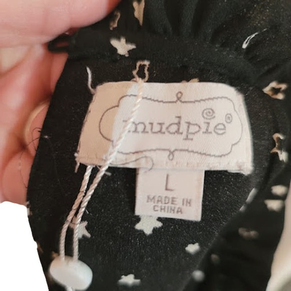 Mudpie -Pacey Star Galaxy Ruffle Flounce Dress - size large- NWOT - Picture 10 of 11